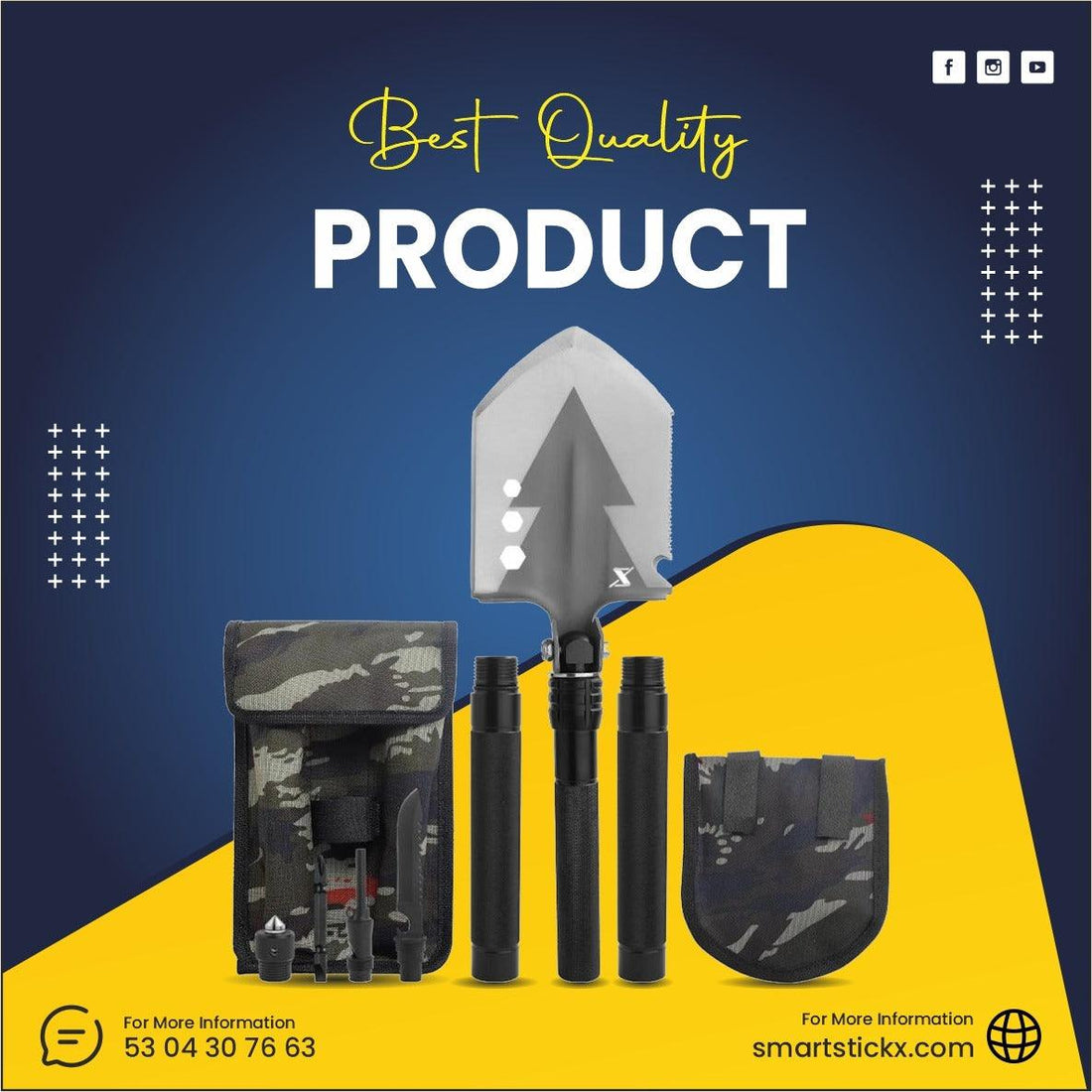 Why Every Outdoor Enthusiast Needs This 13-in-1 Survival Shovel - SmartstickX