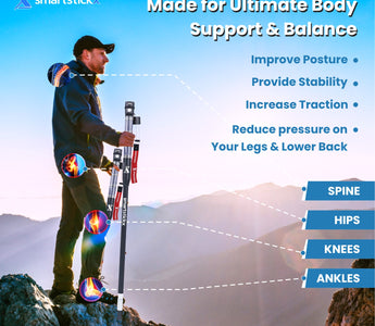 SmartstickX: The Ultimate Premium Walking Stick for Stability, Posture Support, Hiking Comfort & Self-Defense