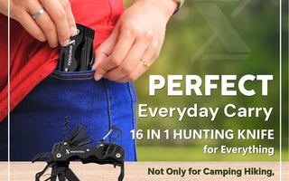 SmartstickX 16-in-1 Survival Hunting Knife: The Ultimate Multi-Purpose Tactical Knife for Outdoor & Self-Defense