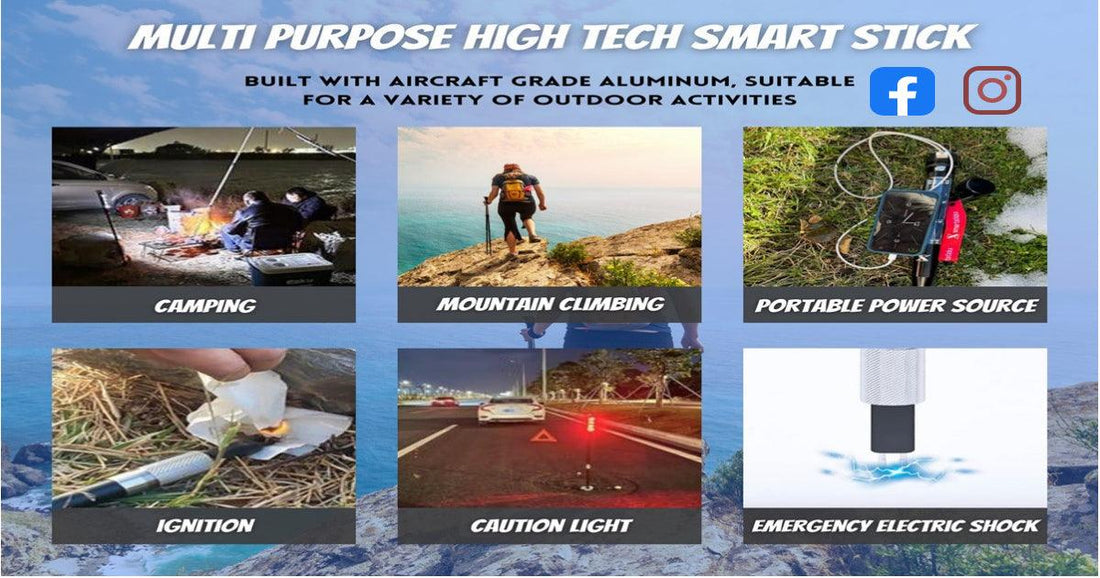 The Ultimate Multi-Purpose Trekking Pole for Survival & Self-Defense - SmartstickX