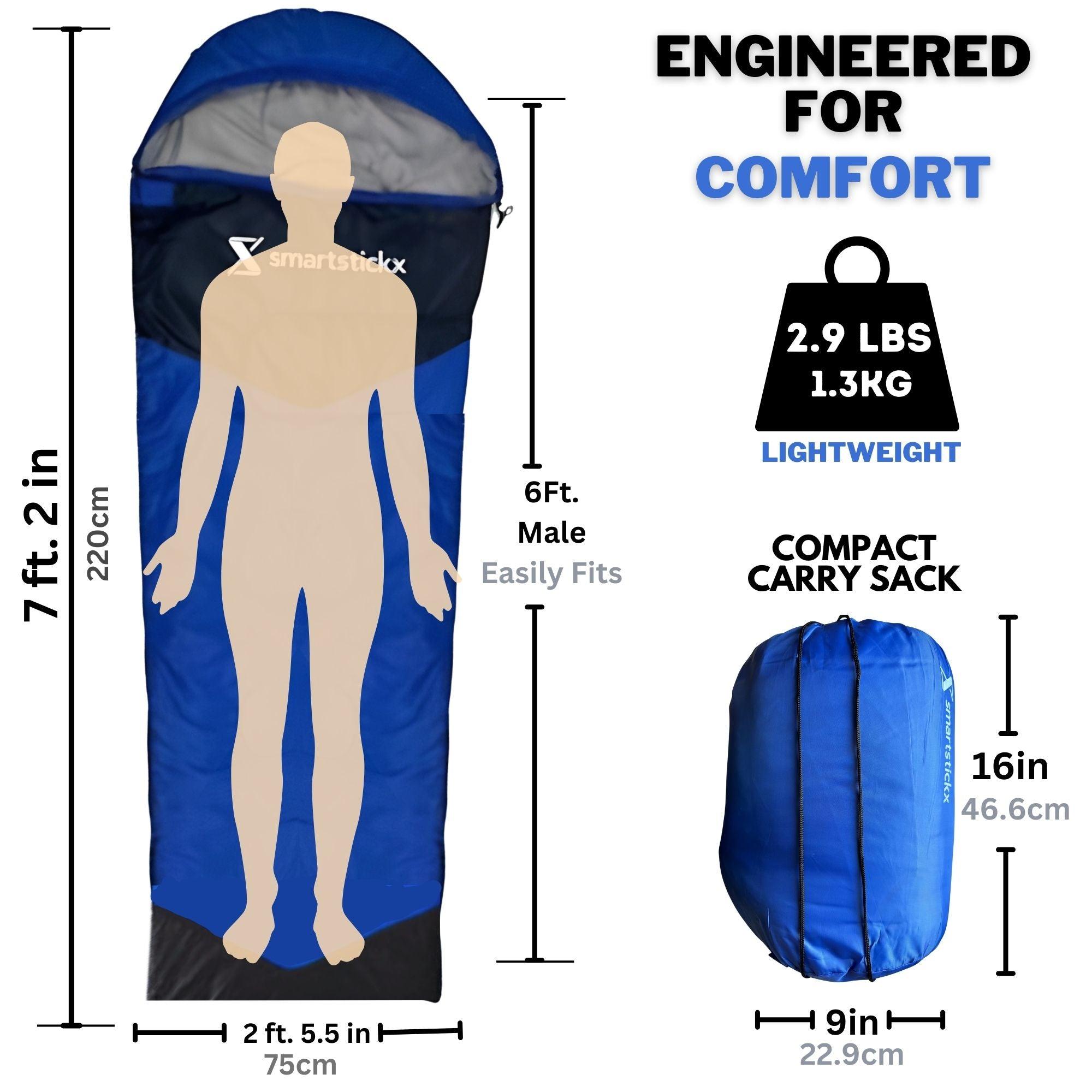 3 - Season Camping Sleeping Bag - SmartstickX