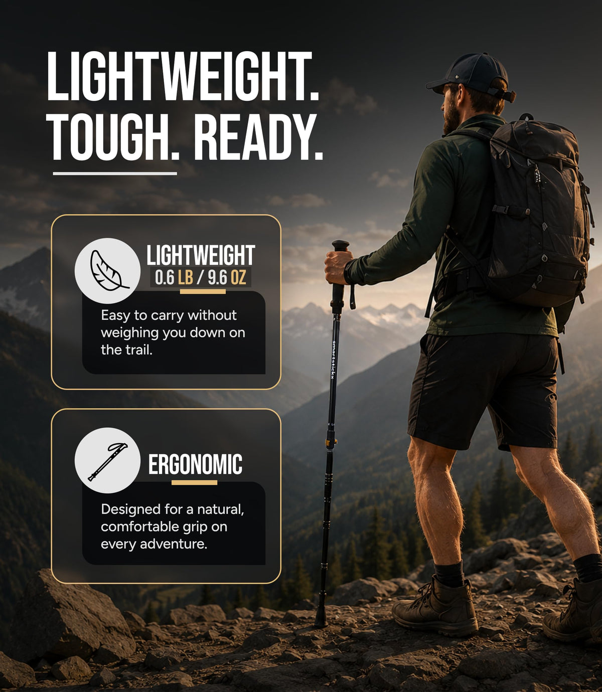 SmartstickX Trek Lock trekking poles
