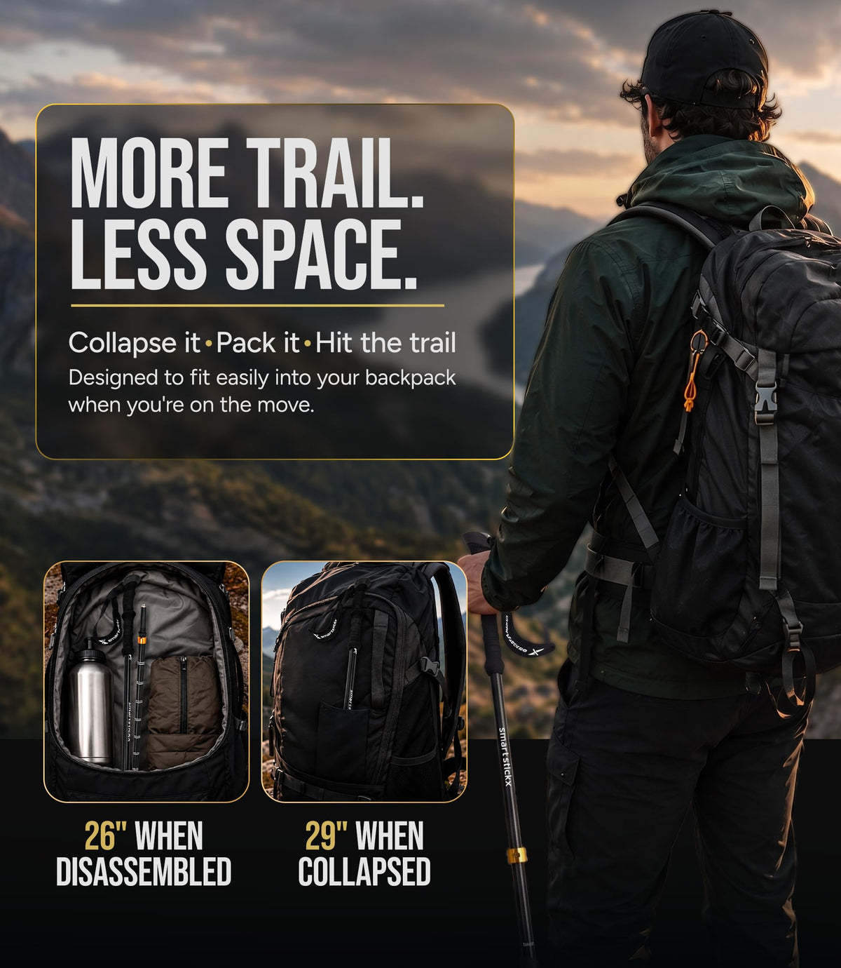 SmartstickX Trek Lock trekking poles