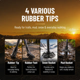 SmartstickX Power Trek Lock LED trekking pole