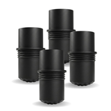 Trekking Pole Rubber Tip (Pack of 4) for Better Grip on City Walks, Hiking Trails & Everyday Use