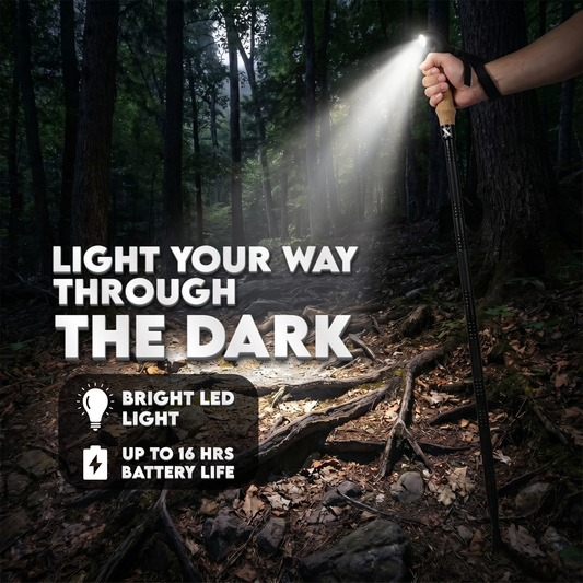 SmartstickX Survival Walking Stick - The Ultimate All-in-One Tactical Tool for Adventure, Power & Protection