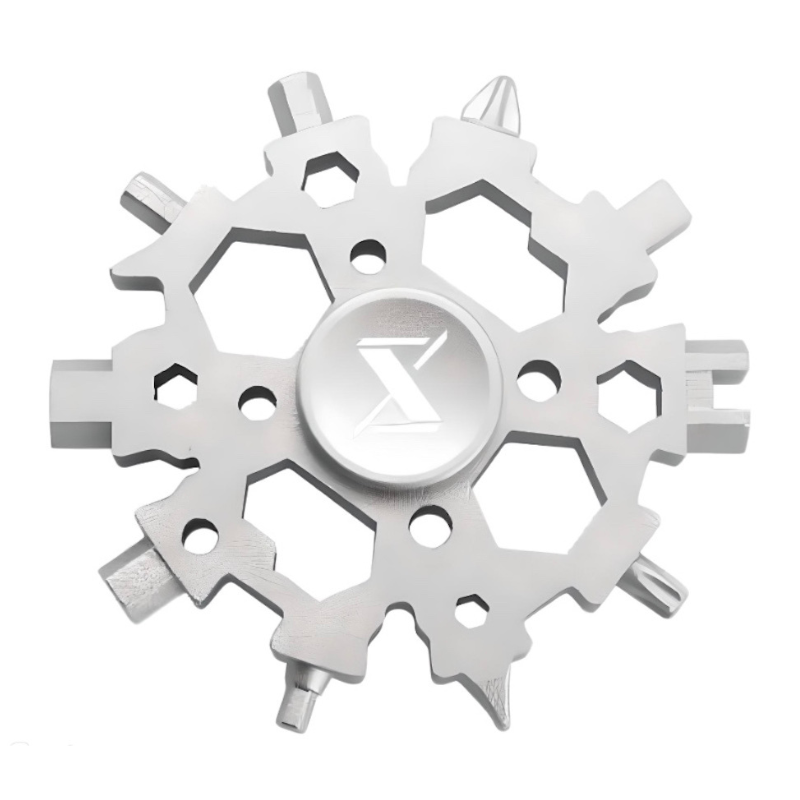 Stainless Steel Snowflake Wrench Multitool - 23 in 1