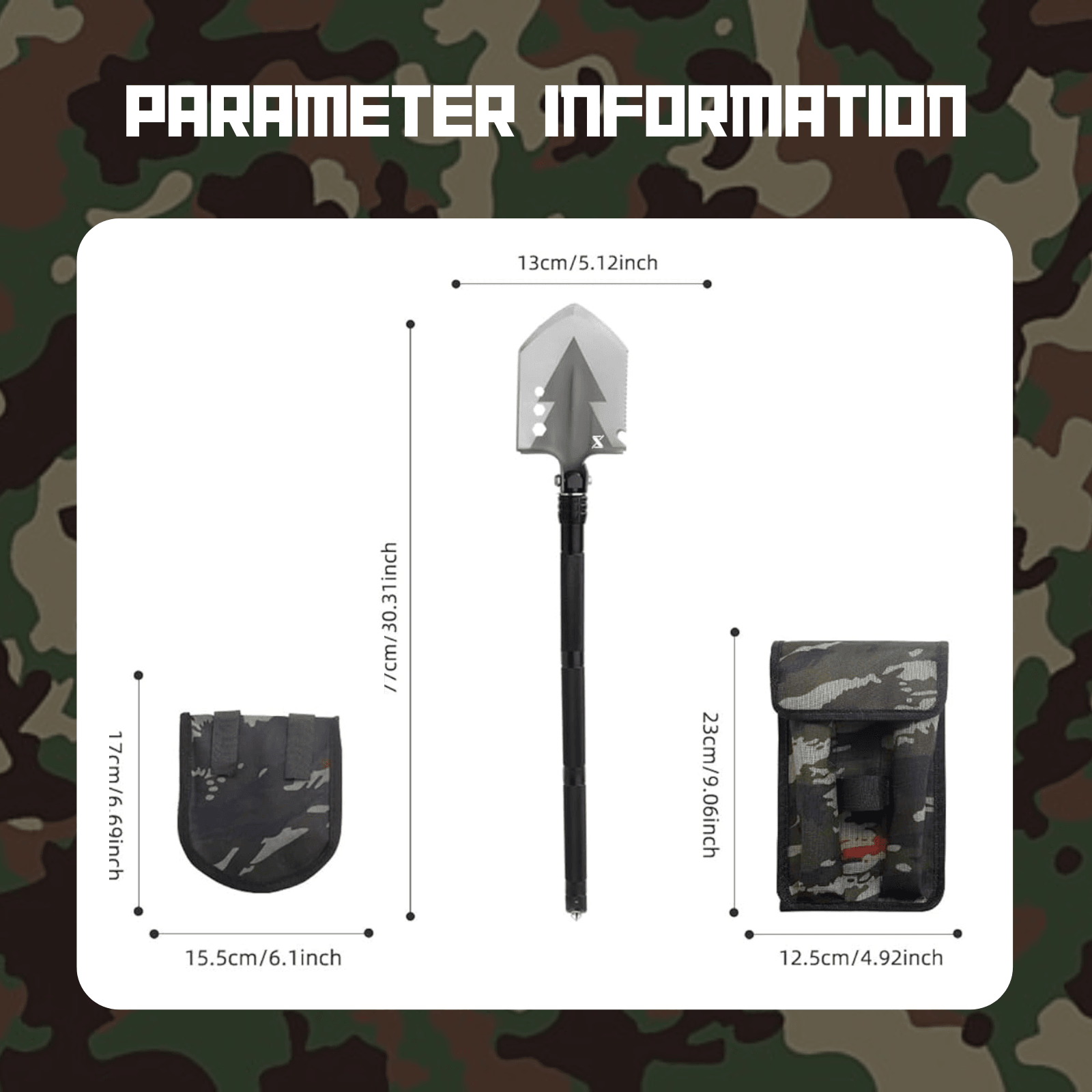 Military Grade Shovel - 13 in 1 - SmartstickX