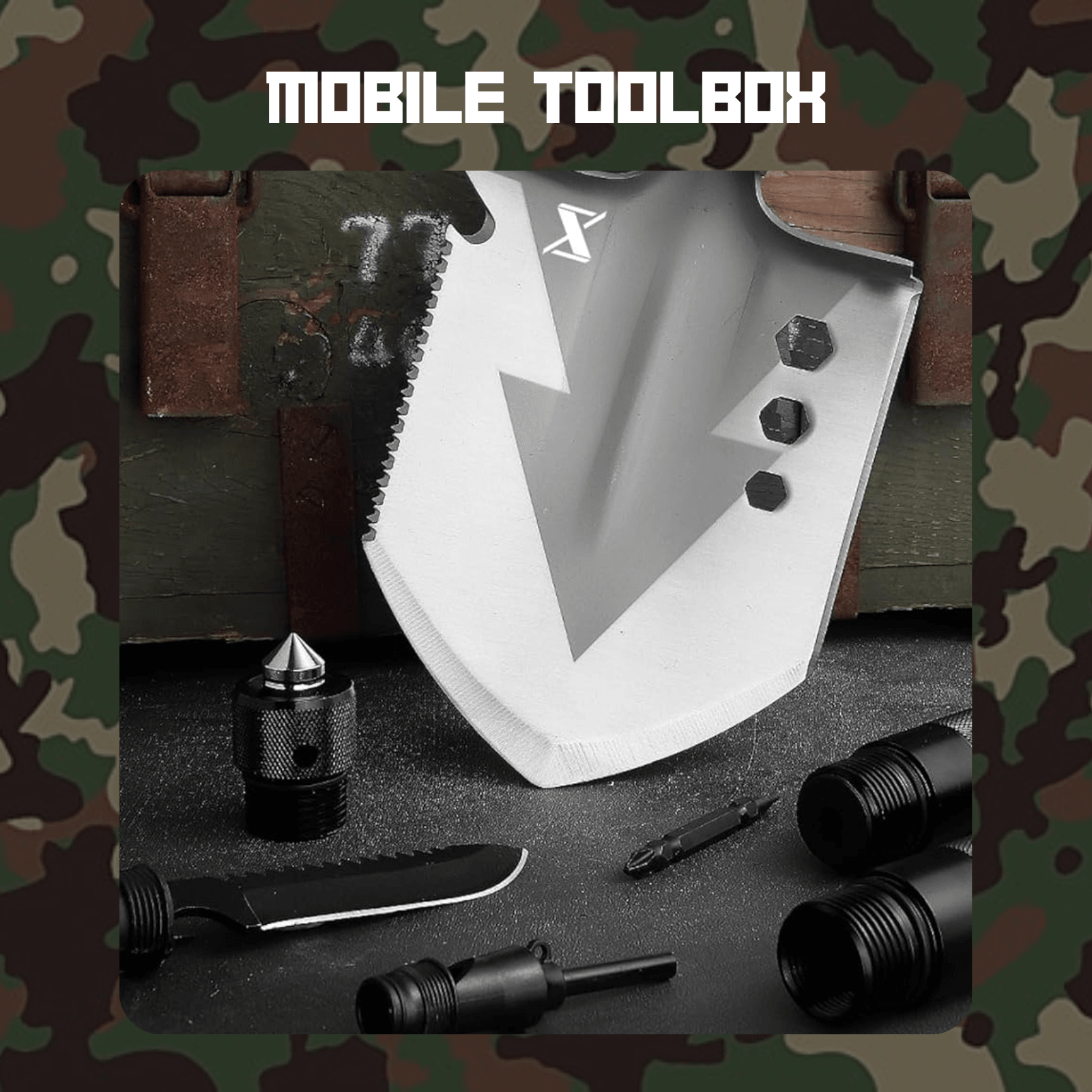 Military Grade Shovel - 13 in 1 - SmartstickX