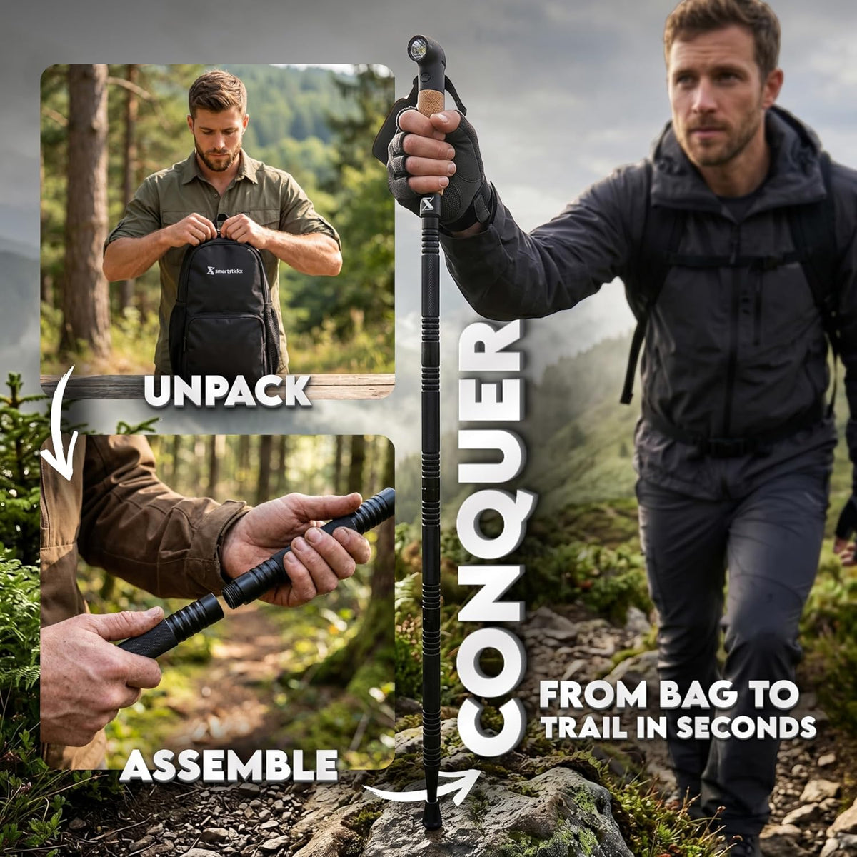 SmartstickX Tactical Hiking and Walking Stick - Amazon image 7
