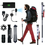 SmartstickX Tactical Walking Stick with Stun Gun - The Ultimate Self-Defense, Light & Power Companion for Every Adventure