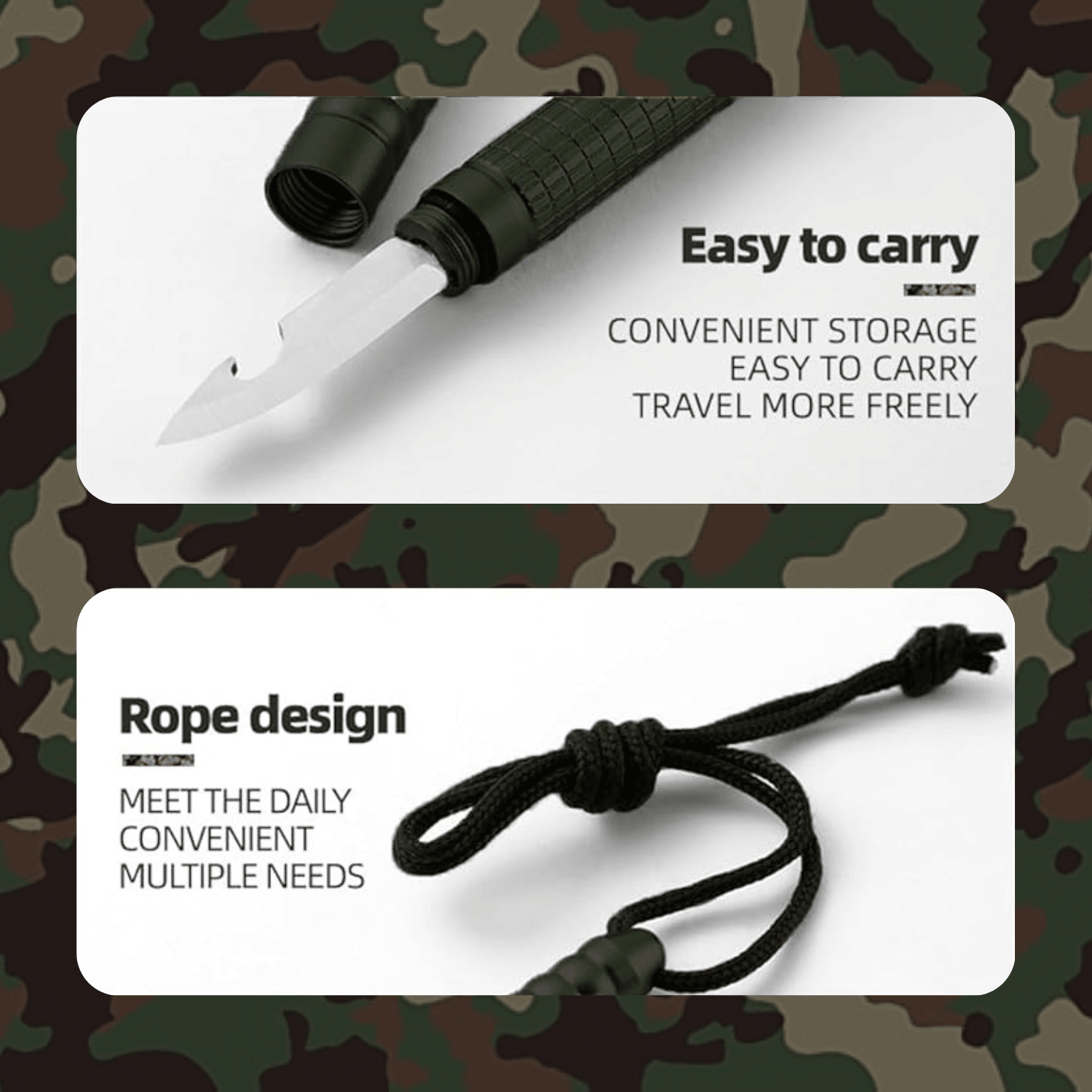 Survival Fire Starter Tool – 4 - in - 1 - SmartstickX