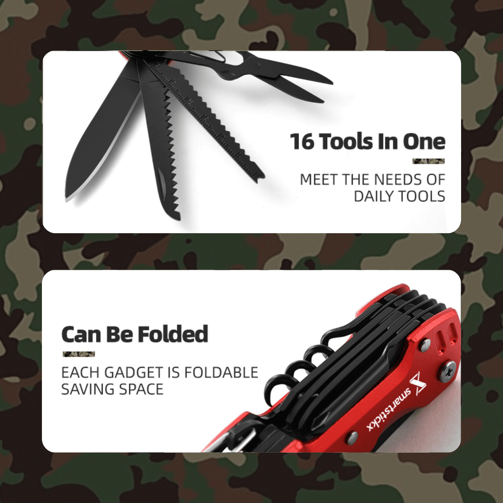 Survival Hunting Knife - 16 in 1 - SmartstickX