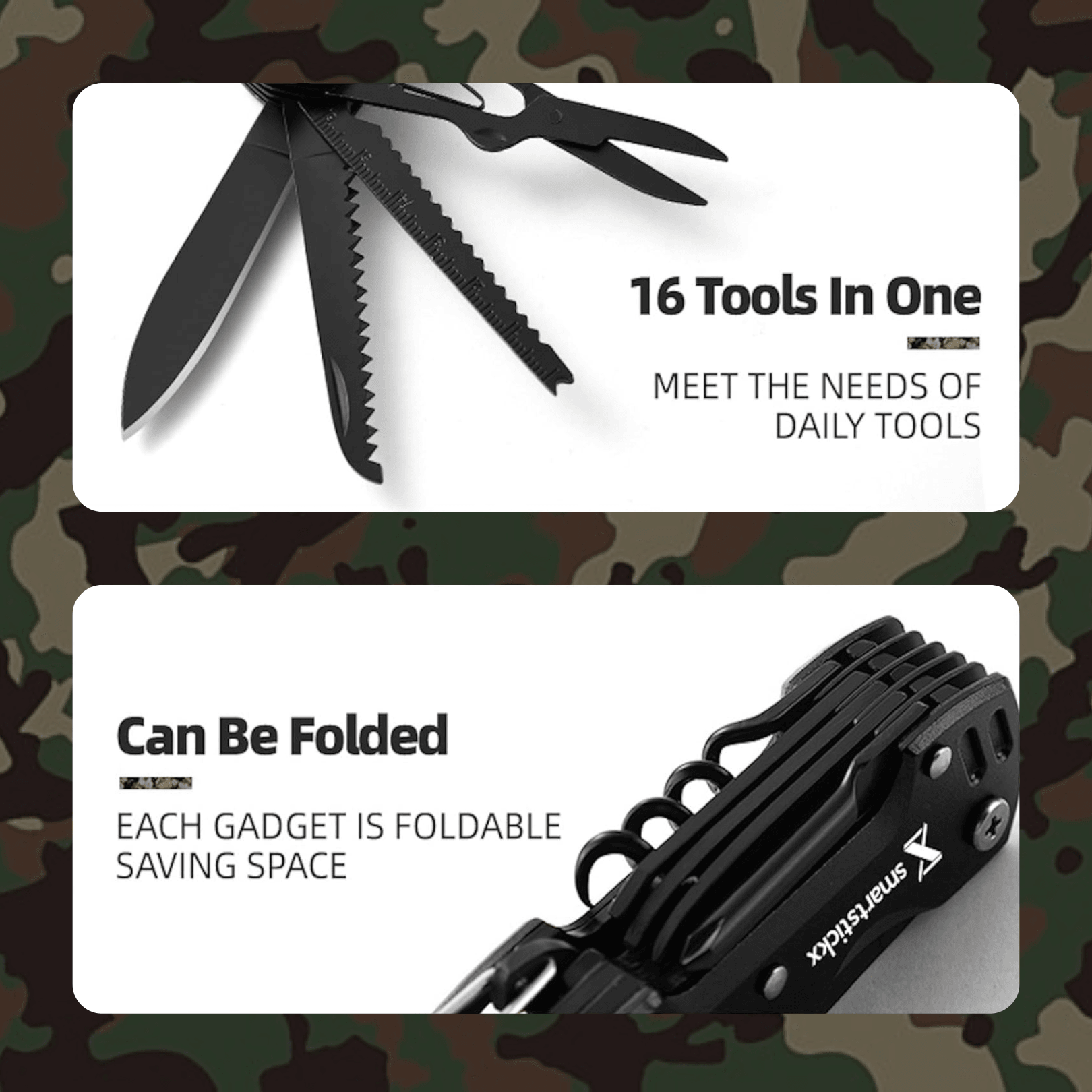 Survival Hunting Knife - 16 in 1 - SmartstickX